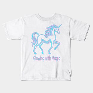 Neon Fantasy Unicorn: Unicorn Dreams Kids T-Shirt